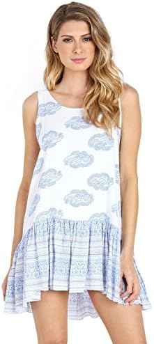 Faithfull the Brand Elixir Dress Sunfaded Print Blue