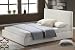 Echtes Leder Doppel Bett Ehebett Kingsize Lederbett weiß +Lattenrost in 180x200 cm Design Doppelbett Betten Lederbetten Schlafzimmer Möbel 2010