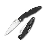 Spyderco Police 3 G-10 Plain Edge Knife, Black Spyderco Police 3 G-10 Plain Edge Knife, Black