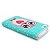 TUTUWEN D73 Owl Painting Art Design PU leather Flip Cover Case for Apple iPhone 5 5S