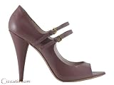 Miu Miu Prada Women's Dusty Rose Patent Double Mary Jane Heels Shoes