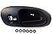 PT Auto Warehouse CH-2333A-FR - Inside Interior Inner Door Handle, Black - Passenger Side Front