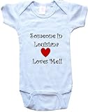 SOMEONE IN LOUISIANA LOVES ME - LOUISIANA BABY - State-series - White, Blue or Pink Onesie / Baby T-shirt