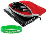 Acer Aspire One AOD150-1197 10.1-Inch Netbook Neoprene Sleeve Case - Dual-Pocket - Red