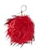 CC Fox Faux Fur Cell Phone Purse Key Chain - Red
