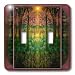 mimulux Fantasy - SECRET GARDEN fantasy dream mythology myth spiritual harmony nirwana heavenly garden light - Light Switch Covers - double toggle switch