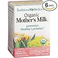 Traditional Medicinals Organic Mother's Milk Herbal Tea, 16-Count Wrapped Tea Bags (Pack of 6)