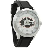NCAA Fossil Georgia Bulldogs Black Automatic Movement Strap Watch