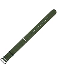 NATO Military RAF Style Ballistic Nylon Watch Band - Olive - 18mm