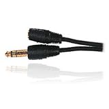 20-Ft. Stereo Headphone Cable, 1/4 Jack to 1/8 Plug