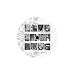Set of 4 Absorbent Coasters - Live, Laugh, Love
