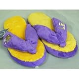 LSU Tigers NCAA Flip Flop Thong Slippers - XL