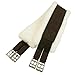Intrepid International English Girth with Fleece - Breathable Lightweight Horse Girth for English Saddle, Double Elastic Easy Attachment, Brown with White Fleece, 46