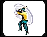 Decorated Mouse Pad with body, bat, individual, sport, person, ball, human, persons, hit, people, player