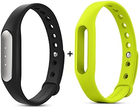 Xiaomi Mi Band Smart Wristband Bracelet Fitness Wearable Tracker Waterproof IP67 MiBand Smartband for IOS 7.0 Android 4.4 (mi band + green wrist strap)