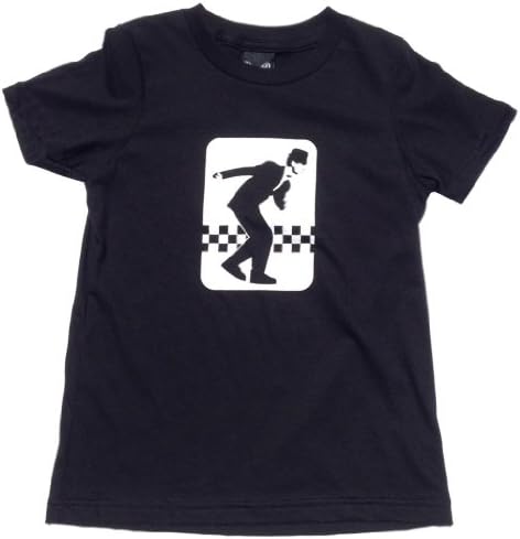 YoungPunks Little Boys Ska T Shirt Toddler 6T Black