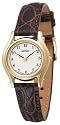 Seiko Women's Brown Leather Strap Watch #SXGN38