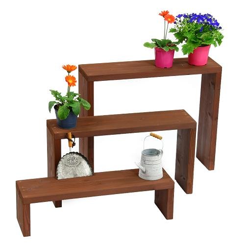 Welcome wood ウッドステージ66型　３段タイプ　  色はCB　カフェブラウン　　【完成品】　組み立てる必要なし！！　個別に移動できるのでとっても便利！！