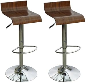 2x Barhocker Holz Design: Amazon.de: Küche & Haushalt