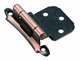 Amerock BP3436-AC Hinge Self-Closing Face Mount Overlay Variable Antique Copper