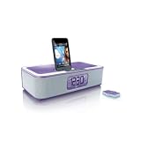 Purple Iwake Clock Radio for Ipod