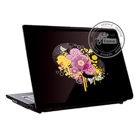 Sticker Coovz de personnalisation Netbook PC 10,9" "Fantastic Flower"