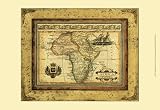 Crackled Map of Africa Maps Art Poster Print by Deborah Bookman, 19x13