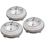 Rite Lite LPL623WXLL 5-LED Puck Light with Optional Light Sensor, 3-Pack, White