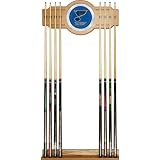 NHL St. Louis Blues 2 piece Wood and Mirror Wall Cue Rack