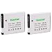 Kastar Battery (2-Pack) for Canon NB-8L and CB-2LAE Work with Canon PowerShot A2200, A3000 is, A3100 is, A3200 is, A3300 is Cameras
