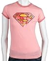 Superman Women's Distressed Logo Screen Tee