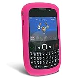 Pink Rubber Silicone Skin Case for BlackBerry Curve 8520 / 8530