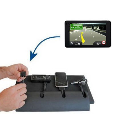Gomadic Universal Charging Station for the Garmin Nuvi 3790T and many other mobile devices - uses Gomadic TipExchange Technology - 4 tips included