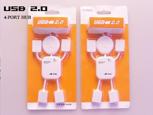 COYO Creative Cute High Speed Lilliputian Hub Usb 2.0 Extension 4 Points Line Device White Usb Hub Adapter for Laptop PC
