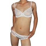 2 PIECE SET: Womens Sexy Bra & Panties / Briefs Underwear - Bra: 34B / Panties: Medium