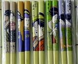 5 Pairs Japanese Bamboo Geisha Chopstick Ukiyoe