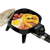 Maxi-Matic EFS-400 Elite Cuisine 7-Inch Non-Stick Electric Skillet with Glass Lid, Black