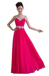 V-neck Sheath Corset   Waistline Floor Length Lace-Up Beaded Chiffon Prom Dress 
