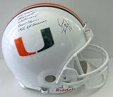 Vinny Testaverde Signed University of Miami Authentic Full Size Helmet