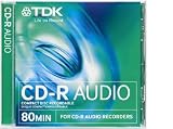 Electronics : 50 Pack of TDK Audio CDR 80mins Blank Media Discs in Jewel Case