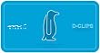 ディークリップス ペンギン柄