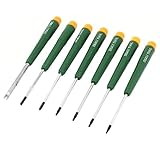 uxcell　スクリュードライバーセット　ねじ回しセット　プラスチックハンドル　ハンドツール　7個