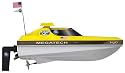 Megatech H20 Pro Racer Speedboat with Radio, Battery and Charger in Yellow