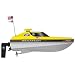 Megatech H20 Pro Racer Speedboat with Radio, Battery and Charger in Yellow