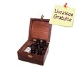 Coffret Bois + 6 Huiles Essentielles 10ml + 1 Huile V�g�tale 50ml - ID�E CADEAU F�TE DES M�RES !