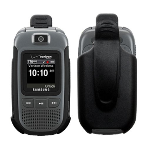 Cbus Wireless Black Holster Case w/ Ratcheting Belt Clip for Samsung Convoy / U640 (1st generation)