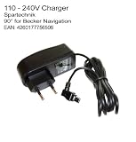 Produkt-Bild: 220V Netzteil f&uuml;r Becker Traffic Assist mit 90&deg; Spezialstecker f&uuml;r die Serien, zB: 7926, 7927 7934, 7988, Serien Z099, Z98 Serie Z200, Crocodile, Z100, Z250.... - kompatible Ger&auml;te siehe Beschreibung