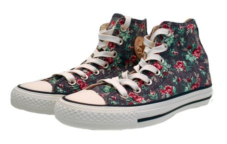 Converse Ctas Floral Hi 289070-55-5, Damen Sneaker, Blau (Denim Floral), EU 39