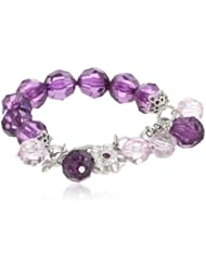 1928 Jewelry Beaded Charm Stretch Bracelet
