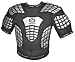 OPTIMUM Matrix Rugby League Adults Body Protection Padded Top (MAT003), S, BLACK/SILVER